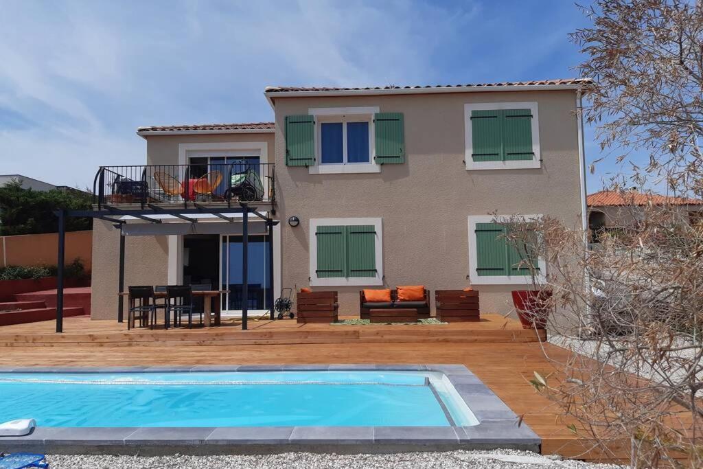 Maison Avec Vue Sur La Mer Et Avec Piscine A Fitou Zewnętrze zdjęcie