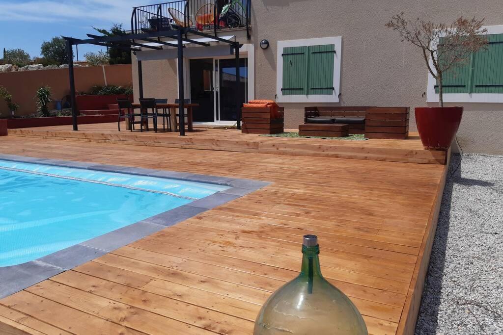 Maison Avec Vue Sur La Mer Et Avec Piscine A Fitou Zewnętrze zdjęcie